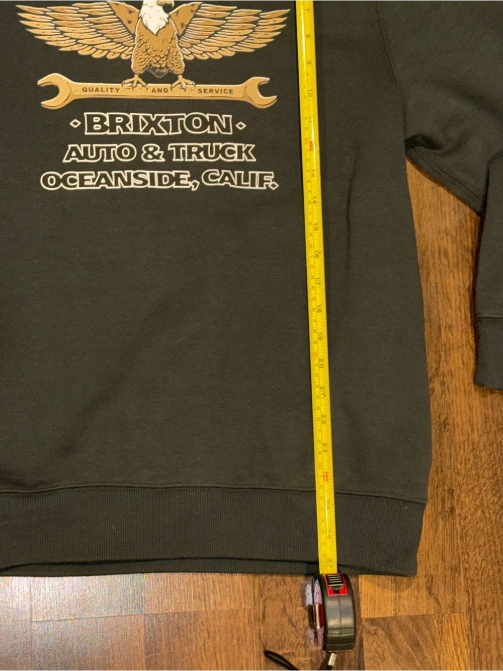 Brixton Mens Crewneck Sweatshirt with Eagle Graphic (size Large)